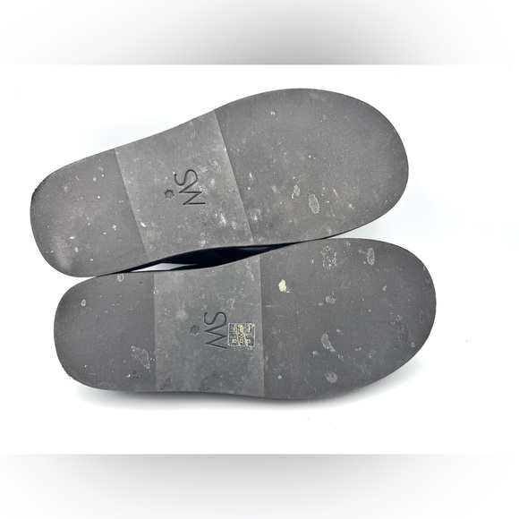 Stuart Weitzman Black Leather Platform Flip Flops - Picture 10 of 10